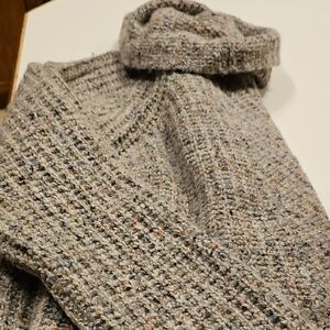 Madewell Speckled Gray Turtleneck Sweater